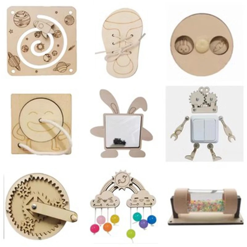 Доска Монтессори «сделай сам», – обзор и цена Montessori Wooden Busy Board Toddler